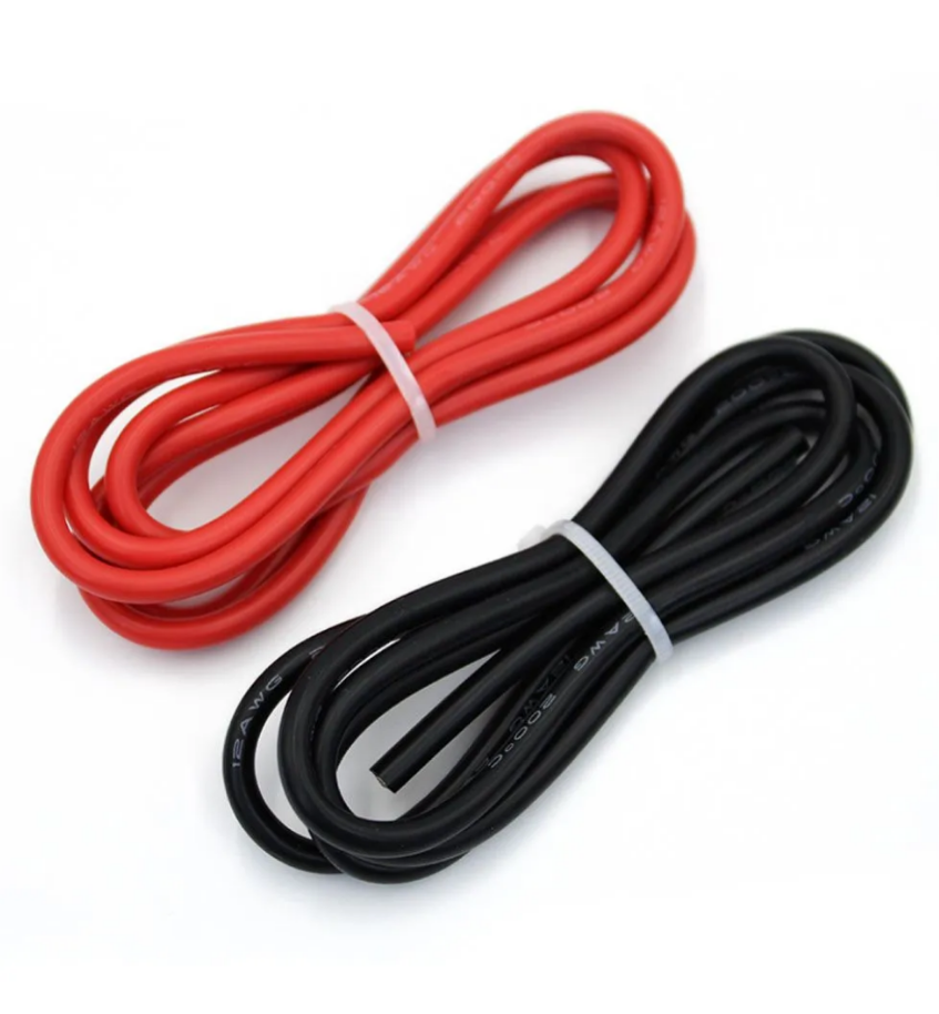Провод 10AWG комплект 10 черный + 10 красный